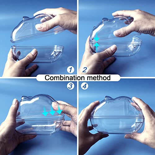 lazYYzal Hamster Bathtub,Hamster Bathroom,Small Animal Habitat Décor,Sand Bath Container Transparent Beds,Hamster Bed,Ice Bathtub,Sleep Pad Nest,Sand Bath Box for Small Pet Animals Cage Accessories（L） - size: L 6.5*4.3*4.3 inch