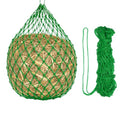 Slow Feeder Hay Net, 40" Length 2" Holes Strong Load-Bearing, Nylon Slow Feed Bag Hay Feeder, (Green, 1 Pcs), Intended for Horses/Goats/Trailer/Stall - color: Green