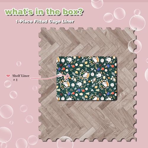 Ferret Cage Liner for Ferret Nation & Critter Nation Cage | Washable Bedding, Leakproof Cage Accessories for Ferrets, Chinchillas, Rats & Other Small Animals (Shelf Liner) - style: Shelf Liner
