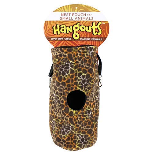 Tree Trunk Pouch (Giraffe) - Hammocks and Bedding for Sugar Glider, Squirrel, Marmoset, Hamster, Rodent, Rat, Reptile, Small Pet