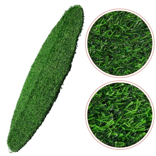 Angoily Artificial Grass Placemats Round, 19.7 Inch Faux Turf Table Decor | Round Faux Grass Centerpiece Mat for Weddings, Parties, Banquets, Golf Themes and Indoor or Outdoor Tables