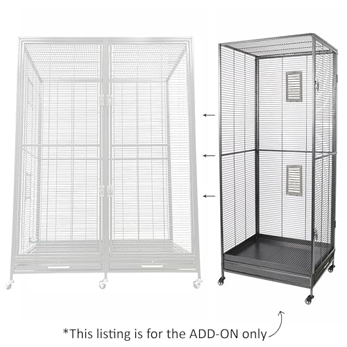 Exotic Nutrition Borneo Version II Small Animal Cage - for Sugar Gliders, Squirrels, Marmosets & Other Small Pets (Add-On) - size: Add-On