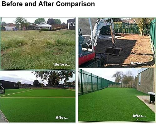 Petgrow 4FTx7FT Artificial Realistic & Thick Fake Mat Indoor Outdoor | Garden Landscape Pet Pad Dog Synthetic Grass Rug Turf - size: 4 FT x 7 FT (28 Square FT)