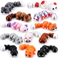 Honoson 12 Pcs 3D Printed Animals 5-7cm, Cute Cat | Articulated Fidget Animals, Flexible 3D Printed Figures for Stress Relief, Cute Mini Joints for Party Favors and Display - size: 5-7cm, style: Cute Cat