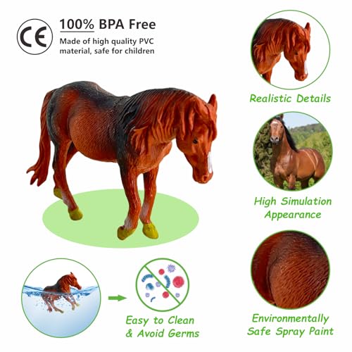 iGRATENS Farm Animals Figures Toys with Sound Books, 10PCS Farm Animals for Toddlers & Animal Sound Books with 10 Buttons, Plastic Animals, Farm Toys for Toddlers 3-5, Animal Lover Gifts for Kids - style: Farm Animals