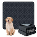 FunFurry Washable Pee Pads - 2 Pack Reusable, Waterproof, Super Absorbent Dog Training Pads with Non-Slip Backing (Dark Grey, 41" X 41") - color: Dark Grey, size: 41" X 41" - 2 Pack