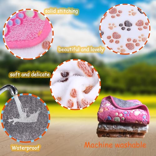 Waterproof Guinea Pig Blankets Washable 3 Pack Small Animal Fleece Cage Liners Pet Soft Sleep Mat Pad Cover Warm Flannel Throw for Hamster Guinea Pig Rabbit Chinchilla Hedgehog Ferret 23"×16"