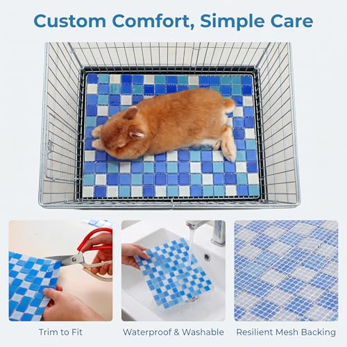 Mosaic Ice Mat for Hamsters, Rabbits and Small Pets, Summer Cooling Pad, Temperature Reducing Pet Mat