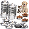 500 Pcs Mini Pet Disposable Feeding Bowls Bulk, Small Plastic Travel Food Bowls for Small Cats, Puppies, and Other Pets - Ideal for Dry & Wet Food, Water