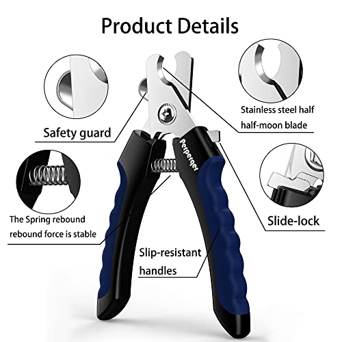 Dog Nail Clippers,Dog Nail Trimmers with Safety Guard for Small Medium Large Breed Dog & Cat to Avoid Over Cutting,Professional Grooming Tool with Quick Sensor and Dog Nail File