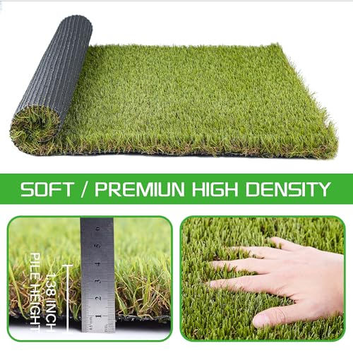 Artificial Grass Turf for Dogs 5 ft x 10 ft, 1.38 Inch Fake Grass Pee Pad for Potty Training, Extra Large Rug for Indoor/Outdoor Patio, Wee Wee Pad, Turf Mat for Pets - size: 5 ft X 10 ft