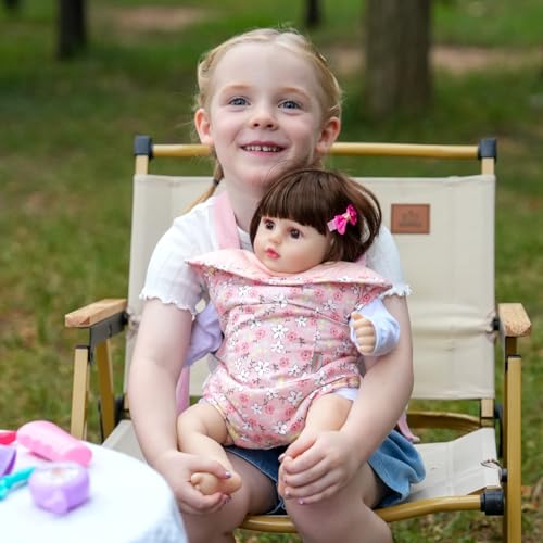 GAGAKU Baby Doll Carrier for Little Girls, Reborn Doll Accessories for Toddlers 3+ Years Old, Kids Toy Baby Dolls Carrier - Pink - Helleborus - color: 5_helleborus