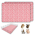 2 PCS Guinea Pig Cage Liner, Reusable Waterproof Guinea Pig Liner, Washable Small Animals Bedding, Super Absorbent Pet Pee Pads Guinea Pig Mats, Rabbit Mats for Cages (48 * 72 inch) - size: 48*72 inch 2pack