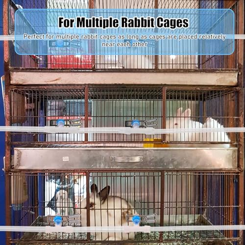 Automatic Rabbit Watering System, Gravity Fed Rabbit Waterer Kit | Rabbit Water Dispenser Includes 24 Sets of Rabbit Water Nipples Drinkers and 46 Feet of ID 5/16" Hose - size: 24 pcs