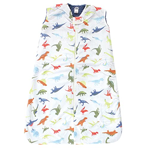Hudson Baby Unisex Baby Mink with Sherpa Inner Sleeping Bag, Sack, Blanket, Dinosaurs, 12-18 Months - color: Dinosaurs, size: 12-18 Months