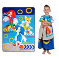 Franco Kids Bedding Super Soft Plush Micro Raschel Blanket, 62 in x 90 in, Sonic The Hedgehog - color: Sonic the Hedgehog, size: 62 in x 90 in