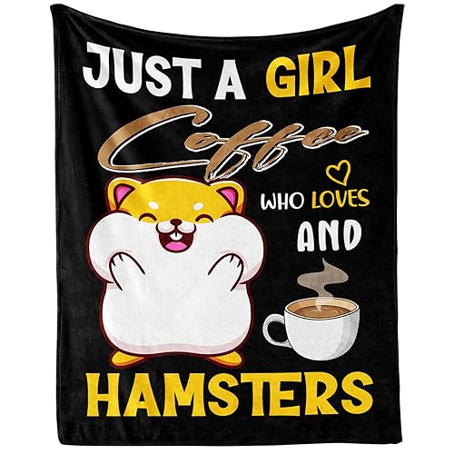 Hamster Throw Blanket for Kids Boys Girls Gifts, 50” x 40” | Soft Flannel, Lightweight but warm, Machine washable, HD print, Wrinkle & shrink resistant, Anti-pilling, Suitable all ages - color: Hamster Blanket 2, size: Small(40"x50")