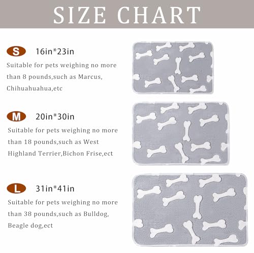 1 Pack 3 Blankets for Dog Puppy Cat (Medium 30x20'', Star, Bone, Love) | Super Soft Fluffy Premium Fleece Pet Blanket Flannel Paw Printed Throw - color: Stars, Bone, Love, size: 30x20 inch(Pack of 3)