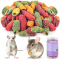 ERKOON Chinchilla Treats, Timothy Grass Chew Toys for Teeth for Rabbit Guinea Pig Gerbil Rat Dwarf Hamster (Large Size-1 Pack) - size: 7 Ounce (Pack of 1)