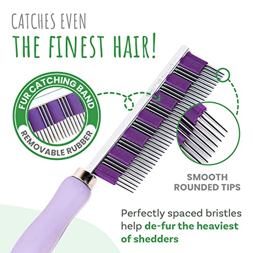 Small Pet Select - Hair Buster Comb for Rabbits, Cats and Dogs, Metal Pet Comb for Shedding and Detangling, Grooming Tool for Small Pets with Long and Short Fur | Metal Grooming Comb, Reduces Shedding & Detangles Fur, For Long & Short Coats, Rabbits, Cats