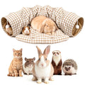 Bunny Tunnel Bed, Collapsible Tunnel Tubes with Removable Bed