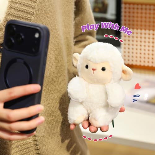 Ditucu Palm-Sized Sheep Stuffed Animals Cute Soft Lamb Plush Doll Small Plushies Toys Gifts for Kids White 6 inch - style: Sheep