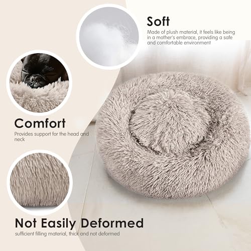Dog Beds Large Sized Dog and Cats, 32in Pet Beds for Large Pet, Washable Indestructible Extra Large Dog Bed (Brown) - color: Brown, size: 32.0"L x 32.0"W x 8.0"Th