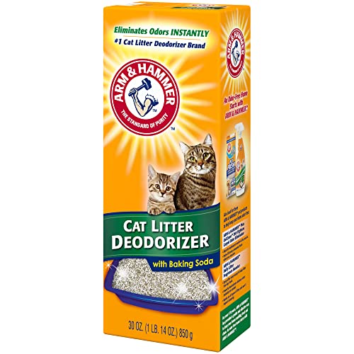 Arm & Hammer Cat Litter Deodorizer, with baking soda, 30 Oz - size: 30 oz, style: Double Duty