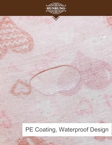 Rectangle Canvas Foldable Storage Basket for Nursery, Pink Love Heart - color: REC-Pink Love Heart