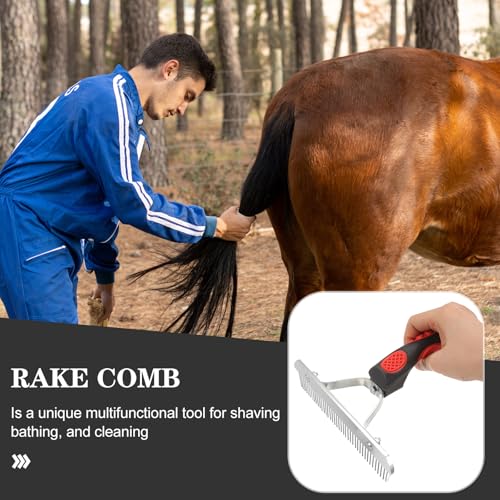 Didiseaon Cleaning Brush Horse Sweat Scraper Horses Livestock Shedding Comb Dog Brush for Shedding Horse Grooming Tool Horse Currycomb Potty Chair Cattle Tools Metal Brush Pet Rubber Child