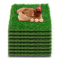 THREE ORANGES Chicken Nesting Box Pads, Washable Artificial Grass Nesting Pads Cuttable Chickens Nest Box Bedding Liners for Hen Coop Egg Duck Chicks Goose 12x12x1.35inch (8 Pack) - size: 8pcs-12x12x1.35 inches