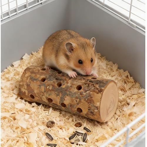 Apple Wood Chew Toys for Small Animals - Molar Wood Treats & Cage Accessories for Rabbits, Hamsters, Guinea Pigs, Mouse, Bunny Teeth Care - size: Large