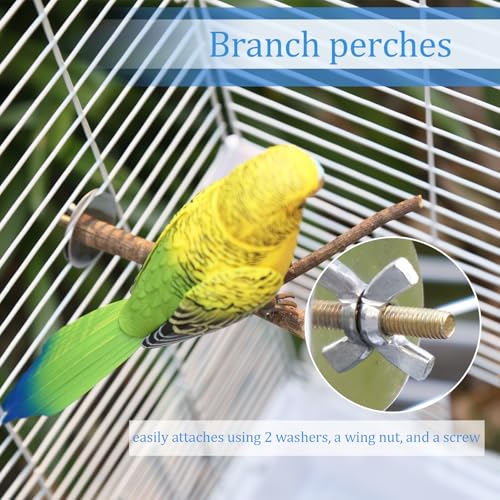 Bird Ladder Parrot Toy Set Birdcage Accessories Parrot Perch Stand for Parakeets Parrots Cockatoo Lovebirds Birdie