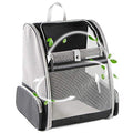 Texsens Innovative Traveler Bubble Backpack Pet Carriers for Cats and Dogs (Black) - color: Black