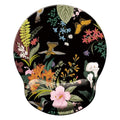 Mouse Pad with Wrist Support, Ergonomic Mouse Pad with Memory Foam Wrist Rest Cushion, Non-Slip Rubber Base Gaming Mice Pad for Home Office Computer Laptop, Flowers Birds - color: M40-Flowers birds