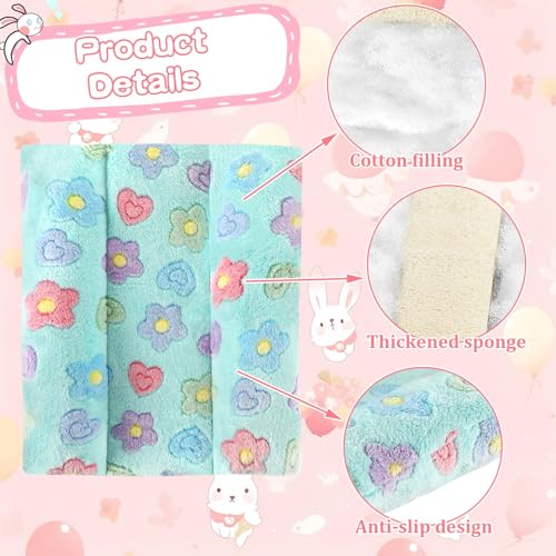 PETKNOWS Rabbit Bed,5.7" x 14" Padded Concave Nest for Small Pets | Plush Material, Cuddle Comfort, Concave Design, Lounger Pillows, Rabbit/Hamster/Guinea Pig Use, Easy Clean, 15.7x14"