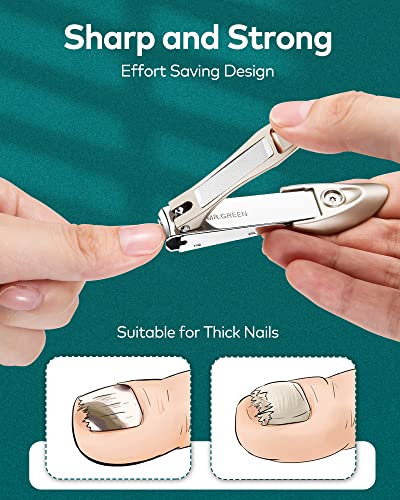 MR.GREEN Nail Clipper 3Pcs Set, Stainless Steel Manicure Pedicure Set with Nail Clippers, Glass Nail File & Tweezers, Medical Grade Grooming Kit with Travel Case Gift Box for Man & Woman (Pink) - color: Pink