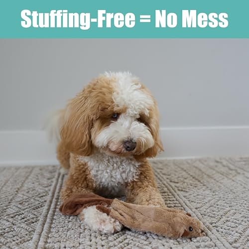 SPOT Skinneeez Beaver Dog Toy – 14" Stuffing-Free Plush Squeaky Dog Toy, Durable Interactive Toy for Small & Medium Dogs, Light to Moderate Chewers, Mess-Free Play - style: Mini Beaver