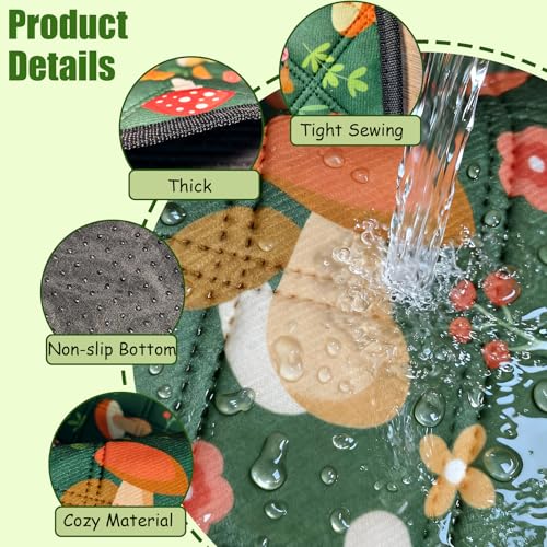 2 Pcs Guinea Pig Cage Liners 47 x 24 Washable Cage Pads Rabbit Bedding Reusable Absorbent Pee Pads for Small Animals Bunny Ferret Chinchilla Hamster (Green, 47×24'') - size: 2 Pcs 47×24''