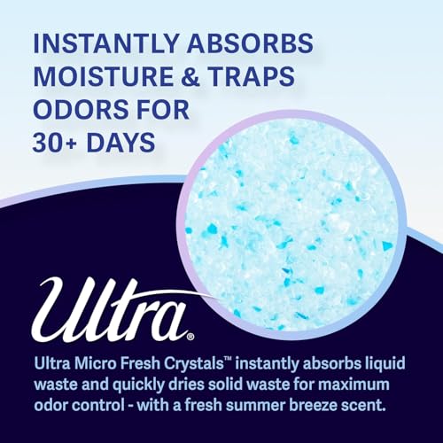 Ultra by Cat's Pride Fresh Scent Micro Crystals, Soft on Paws Litter, 5lb