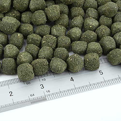 Timothy Hay Cubes 36 oz (6 * 6 oz) -100% Natural Timothy Hay Made Pellets for Rabbits Tortoise Guinea Pig | 100% natural timothy hay cubes, specially for rabbits, sulcata tortoises, guinea pigs - size: 2.25 Pound (Pack of 1)
