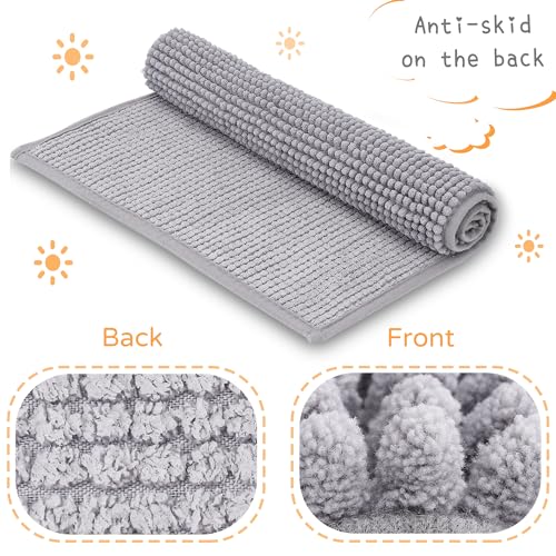 Mygeromon Guinea Pig Mat Cage Liner Fleece Bedding Washable (Grey) | 23 x 15 inch, Reusable, Polyester, for Rabbit, Small Animal Pad
