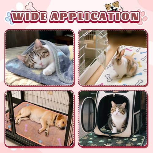 YedsIntu 6 Pcs Washable Guinea Pig Blankets Absorbent Small Animal Fleece Bedding Cage Liners Reusable Pet Pee Pad Sleep Mat Pad Cover for Hamster Ferret Rabbit Chinchilla Hedgehog (Grey, 20" x 30") - color: 6 White Bulk, size: 20" x 30"