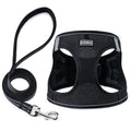 Dog Harness with Leash Set, Step-in Adjustable Puppy Pet Vest, Black XXS | Lightweight Breathable Air Mesh, Night Safety Reflective, No Pull Puppy Vest Harnesses for Small Medium Large Dogs, Cats - color: Black, size: XXS(Chest:10"-12")