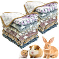 PINVNBY 12 PCS Guinea Pig Blanket Washable Fleece Blanket for Guinea Pigs Reusable Small Animal Cage Sleep Mat Bedding Pad for Hamster Bunny Ferret Chinchilla Hedgehog (24 x 16 Inch) - size: 24" x 16"(12 PCS)