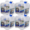 WaterStorageCube BPA Free Collapsible Water Container with Spigot, Camping Water Storage Carrier Jug for Outdoors Hiking Backpack & Survival Kit, Foldable Portable Water Canteen 1.3/2.6/5.3 Gallon - size: 5.3 gallon, style: 4-Pack 5.3 Gal