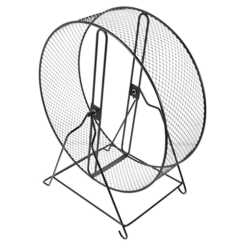 Hamster Cages Hamster Running Exercise Wheel- Silent Guinea Pig Exercise Wheel with Rack Small Animals Running Wheel Toys for Hamsters, Hedgehogs, Rats Hamster Cage - size: 21X15X23CM