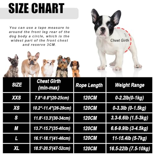 FEimaX Dog Harness and Leash Set for Walking, Soft Mesh Adjustable Easy Control Lightweight Cat Vest Harnesses with Reflective Strips, Escape Proof Small Dogs Cats Vests - color: Camouflage, size: Medium