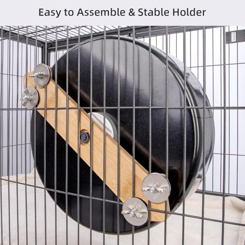 Niteangel 13.8'' Chinchilla Wheel - Quiet & Sturdy Exercise Wheel for Chinchilla or Other Similar-Sized Pets (for Chinchilla, 13.8 inch Running Drum Wheel)