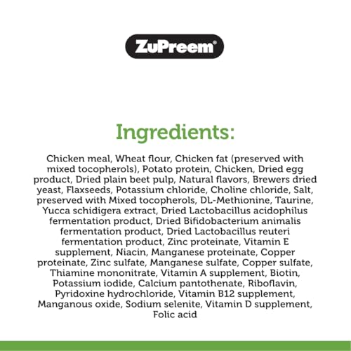 ZuPreem Ferret Food, High Protein Kibble, Complete Food for Ferrets, 8 lb | Ferret Kibble, Healthy Ferret Food, Chicken, Egg, Vitamins, Minerals, Digestive Health, No Corn, Made in USA